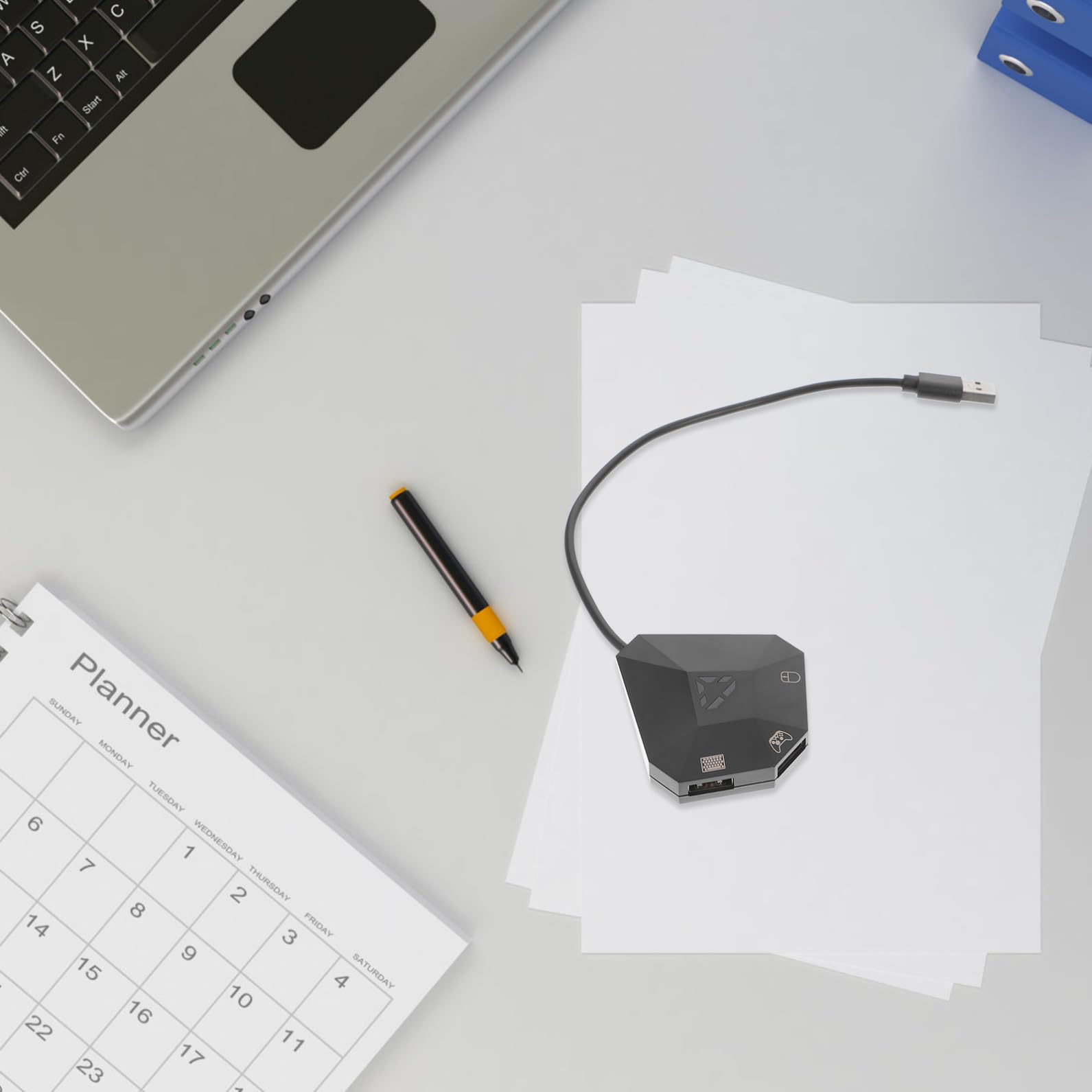 SHINEOFI Convertitore Tastiera Mouse per Console di Gioco, Nero Abs | Mappatura Tasti, Supporto Giochi di Terze Parti, Compatibile con Console