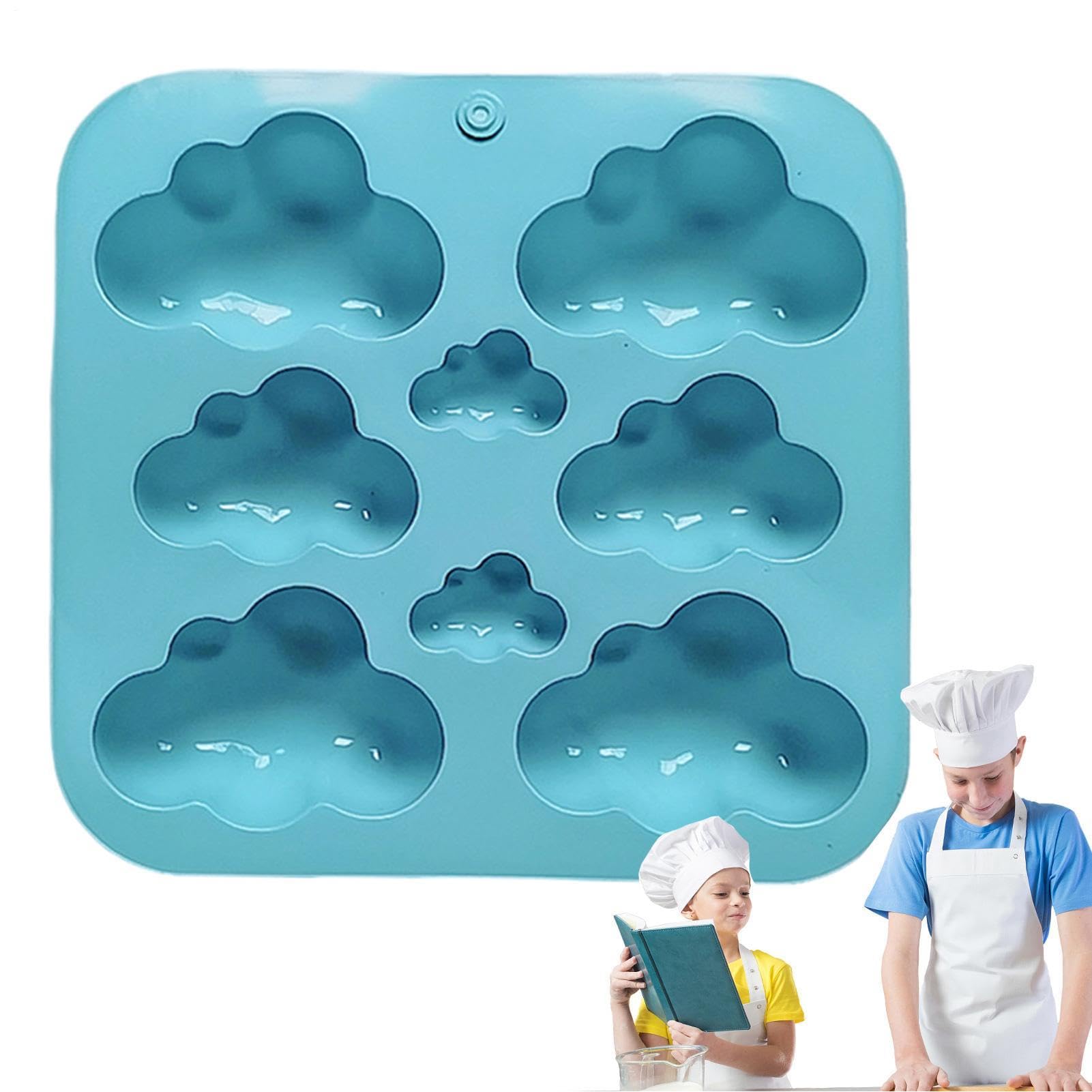 Molde de silicona para chocolate con relieve 3D detallado y 8 cavidades elásticas independientes