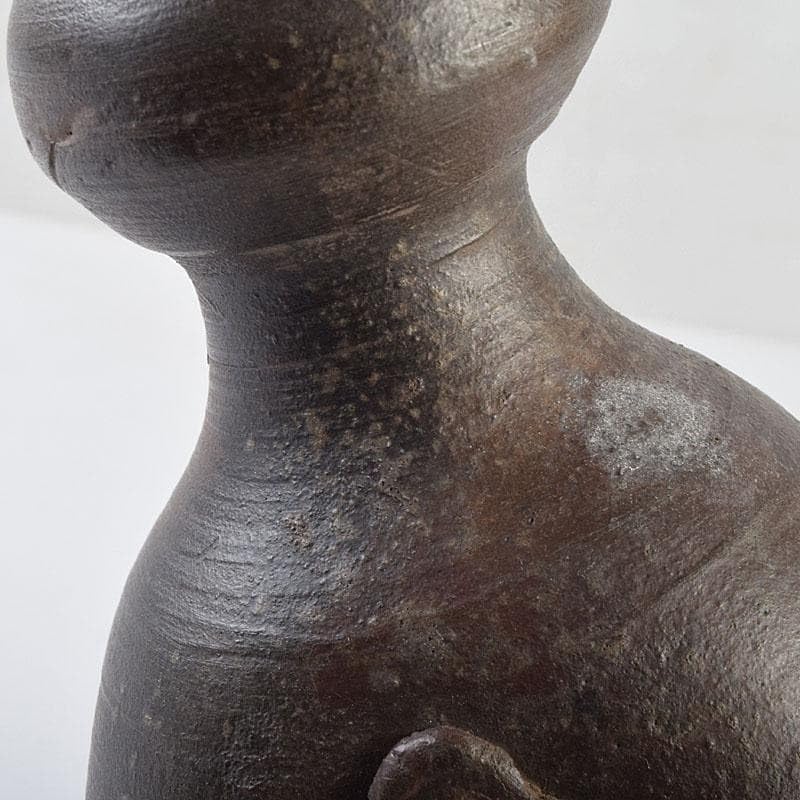 桂又三郎極め 桂又三郎極め 江戸時代初期 古備前 瓢型人形徳利 V