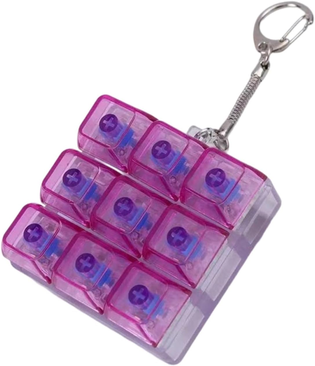 Keyboards Squirm Toy Backlit Clear Keyboards Switches Tester with Real Mechanical Feel for Typing Enthusiasts Gift Clear Keycap Change Tester