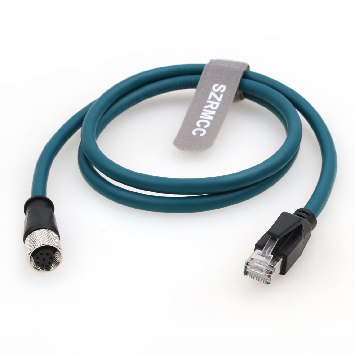 SZRMCC M12 Sensor Aktuator Kabel A Code 8 Pin Buchse auf RJ45 Ethernet Kabel Cat 6A High Flex Wasserdicht Netzwerkkabel für Industrie Automation Profibus DeviceNet (3m)
