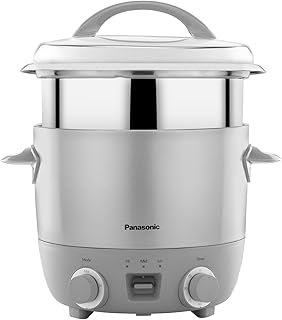 Panasonic SR-ETC(18) SB I New Launch Timer Cooker With Temprature Control| 1.8 Litres Capacity |Cooks upto 1 Kg Raw Rice | Stainless Steel Cooking Pan , SS Lid & Cooking Pan I With Keep Warm Function | Warranty 5 Years on Heating Plate & 2 Years Product