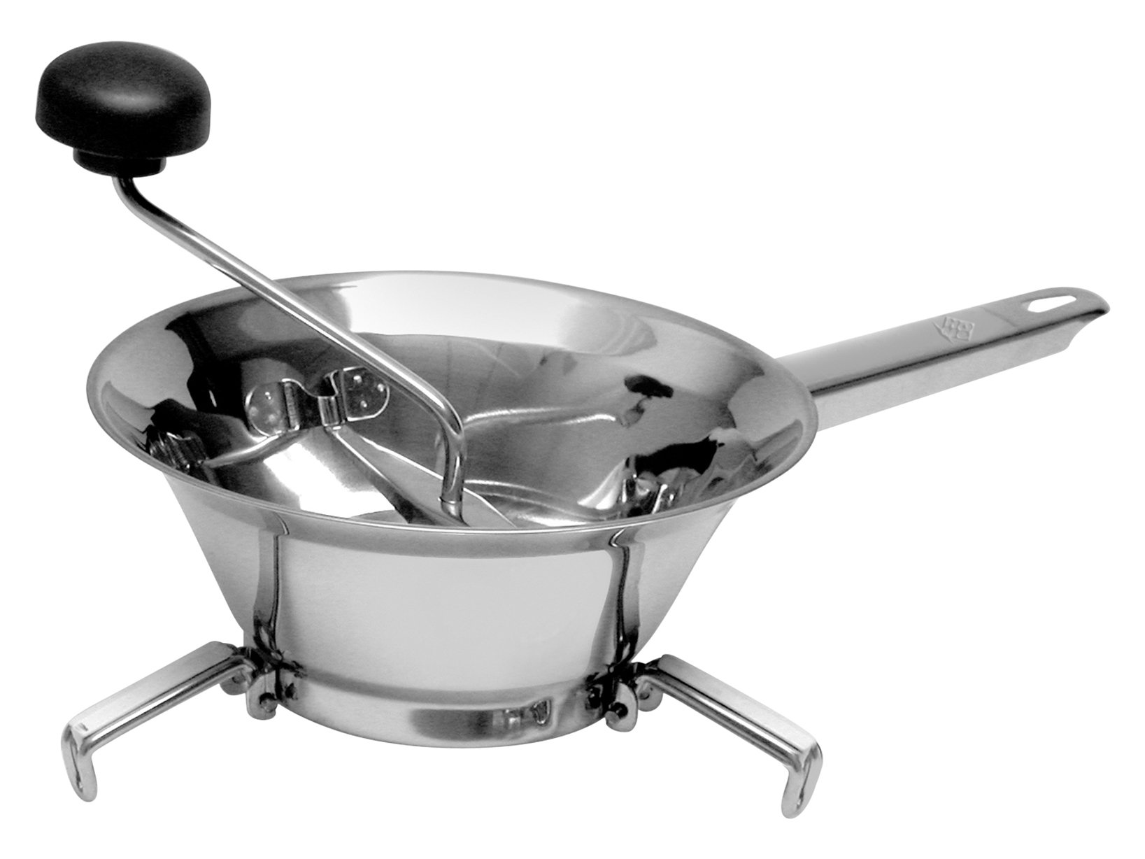 Home Trio Vegetable Mill with 3 Disks, Stainless Steel, 24 cm
