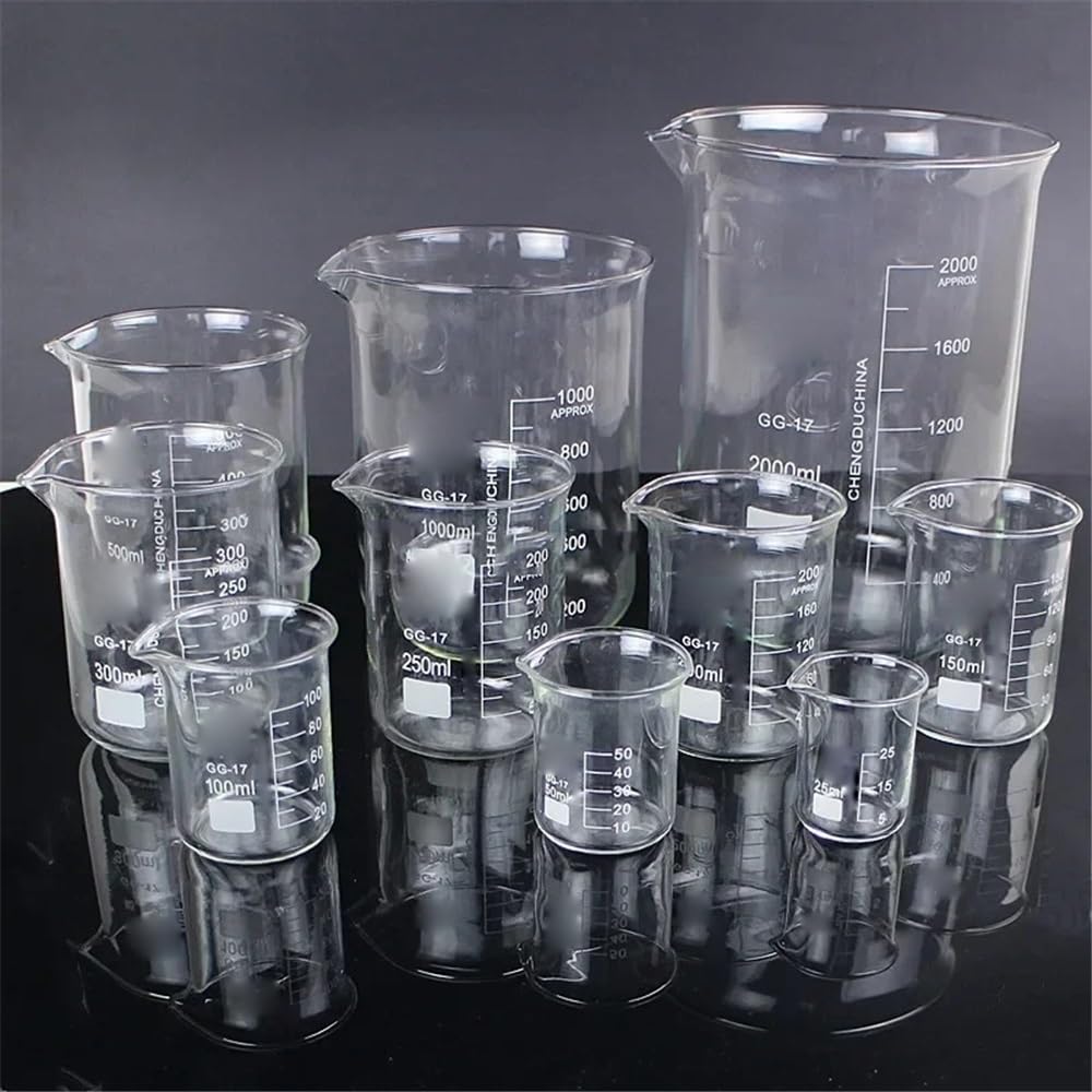 1 sztuka szklany kubek laboratoryjny rozmiary eksperyment laboratorium 150 250 500 1000 2000 3000 5000 ml (3000 ml)