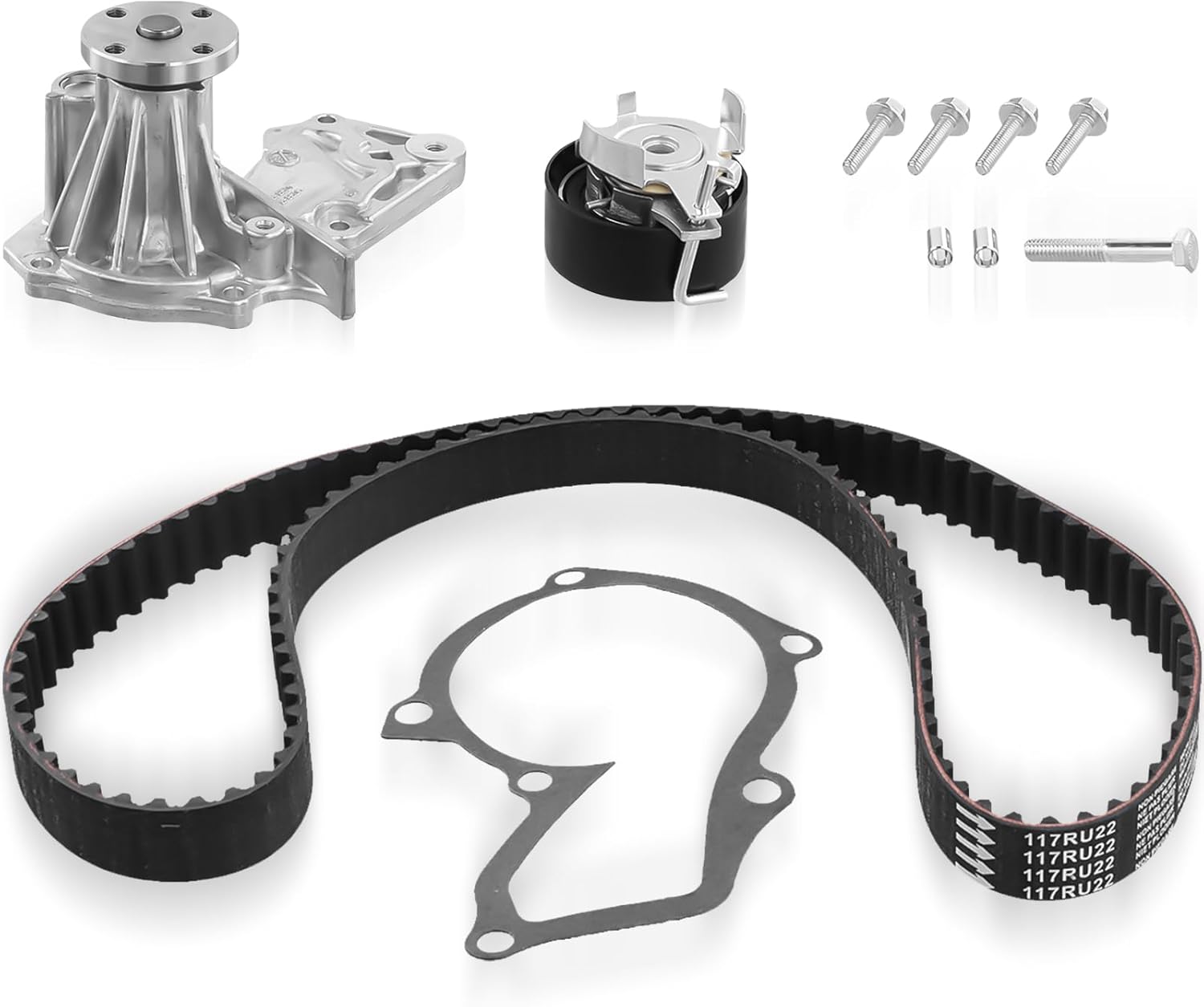 Timing Belt Kit for Ford Fiesta Mk4 Mk5 Mk6 1.25 1.4 1.6 2001-2024 Complete Timing Belt Set Replacement OE# 530049530