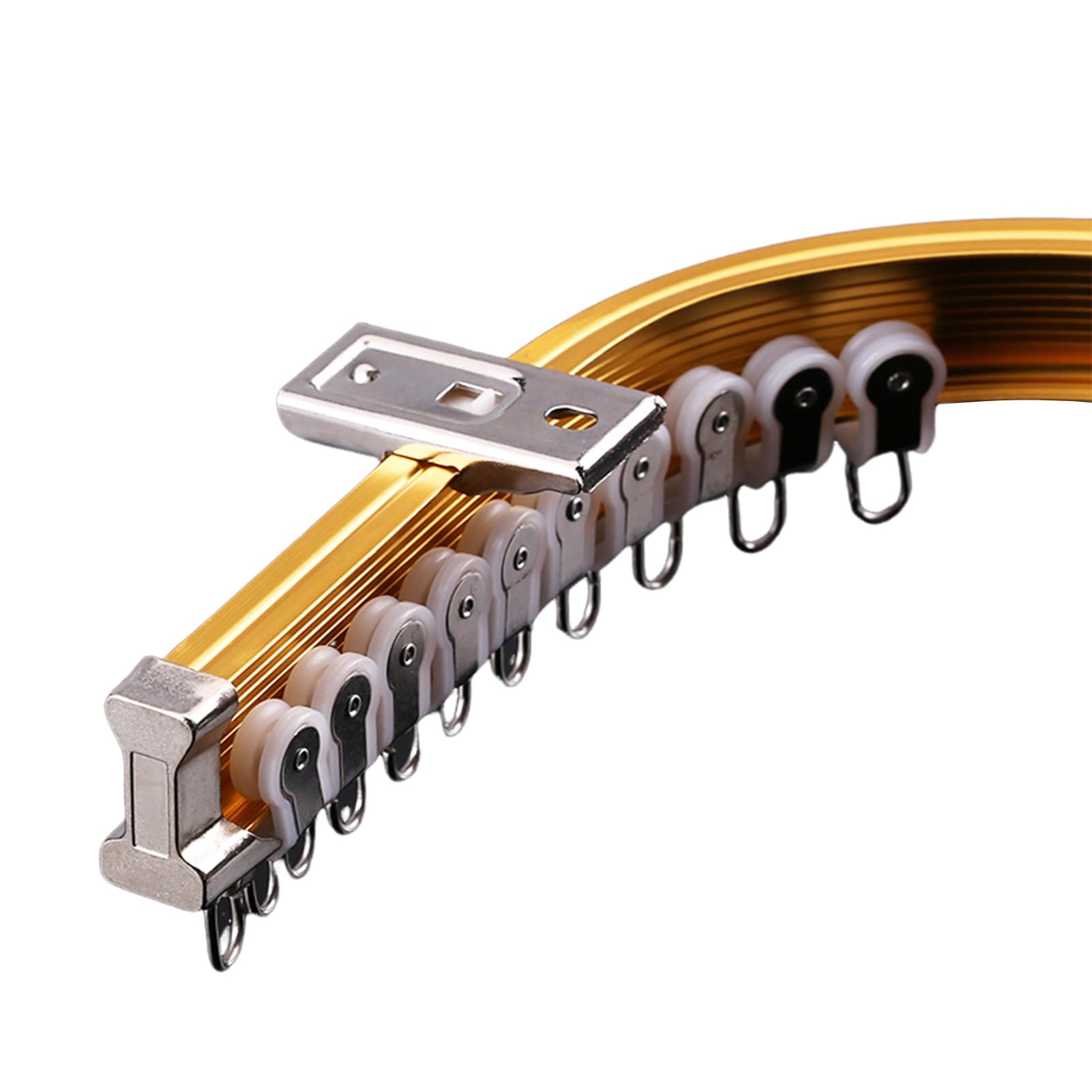 Binario flessibile da soffitto pieghevole in alluminio per doccia L-Sd Bay doccia divisorio adiuble 0,9 m-5 m (5 metri) – design leggero e facile da personalizzare