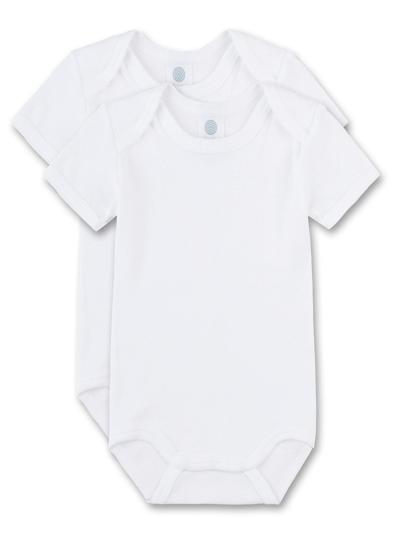 Sanetta Baby-Body kurzarm (Doppelpack) weiß | Hochwertiger und nachhaltiger Body für Babys aus Bio-Baumwolle. Inhalt: 2er Set Baby Body