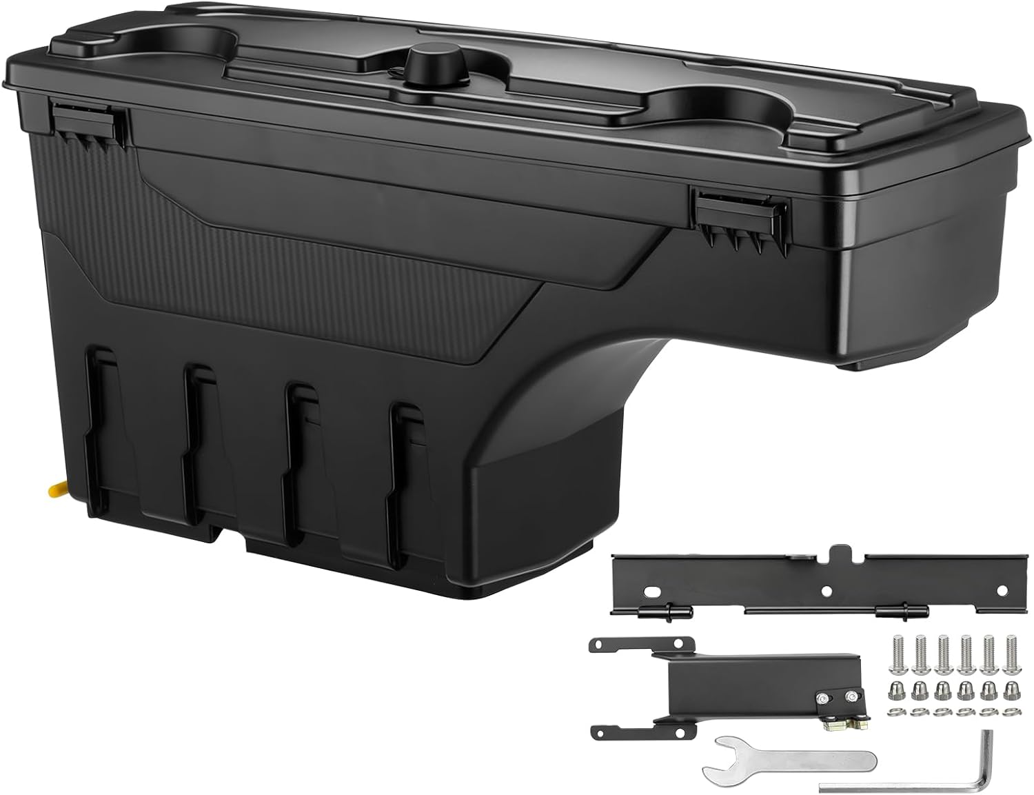 GEARLAST Truck Bed Storage Box With Password Lock For 2015-2025 Ford F-150, Drivers Side,30L, Black