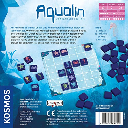Kosmos 691554 Aqualin Brettspiel für zwei Personen ab 10 Jahren