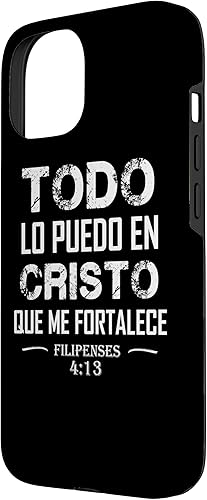 Miniatura 11 de Funda para iPhone 12/12 Pro Filipenses Todo Lo Puedo En Cristo Biblia Cristiana