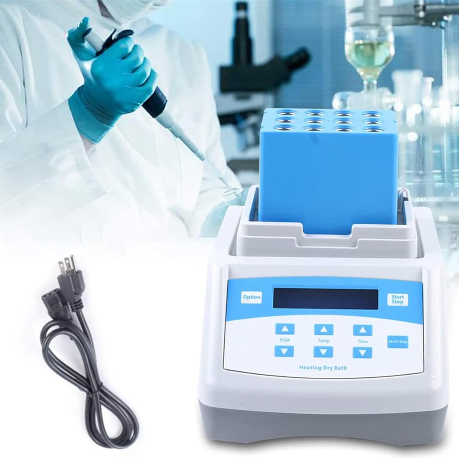 QIANG Gel Heating Machine 150W Portable PRP PPP Gel Maker Heater Plasma Gel Maker Gel Heating Instrument with Digital Display and 3 Different Capacity 8 * 5ml+4 * 10ml-Heater+Cooler