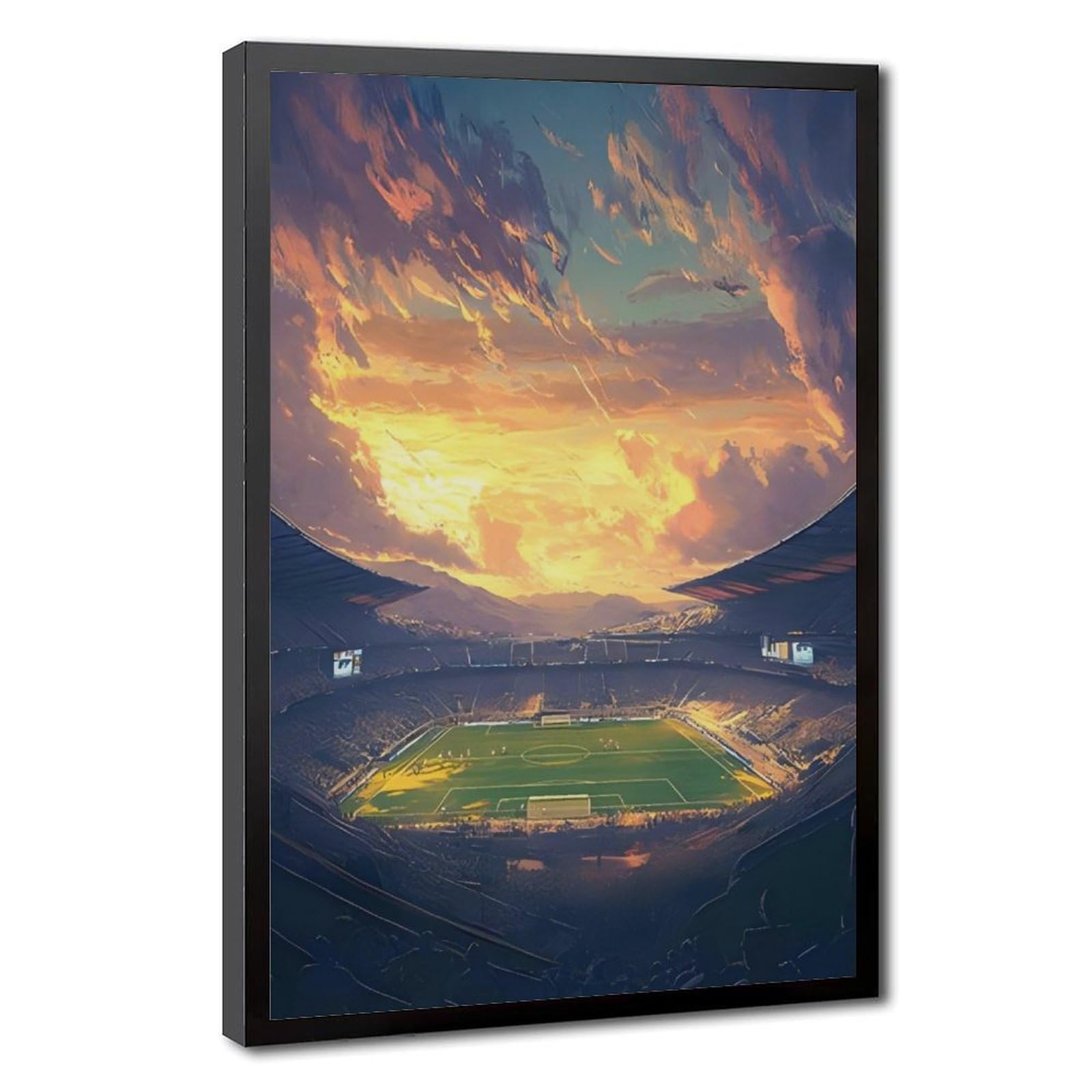 Bareronor Fútbol Retro Canvas Poster for Home Decor Gift