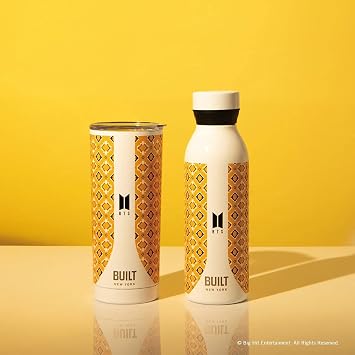 BUILT BTS Jungkook Water Bottle, 18.5 fl oz 532 ml, Screw Type, Vacuum Carrying, Portable