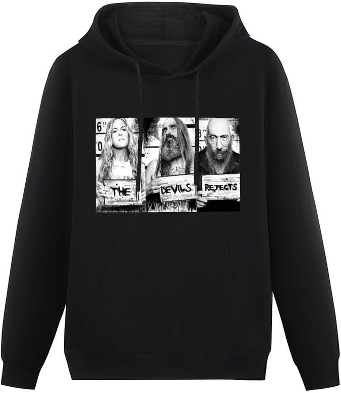 AzizatDevils Rejects Horror Movie Poster Mens Hoody Black Unisex Cotton Reprint