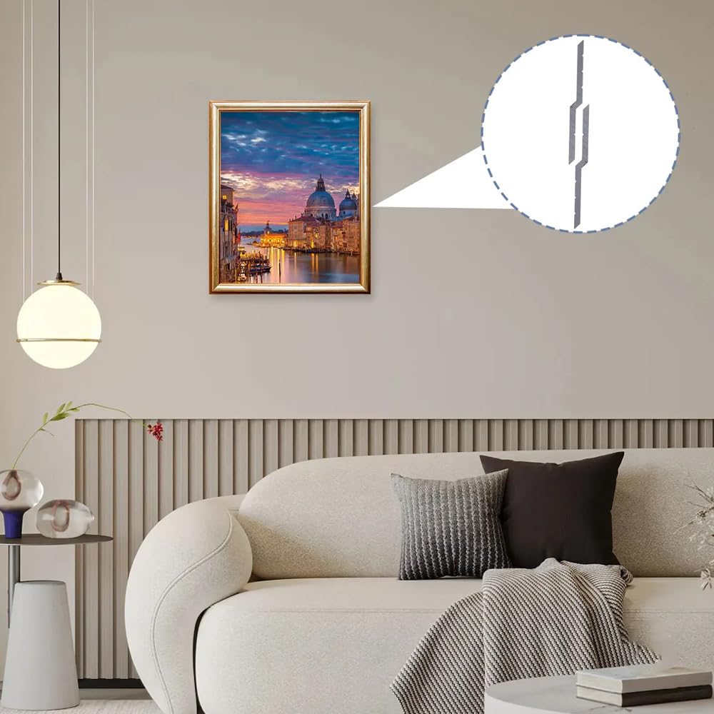 Ganci a Z Incastro 30 cm Coppie per Quadri Specchio Muro Appendere Parete