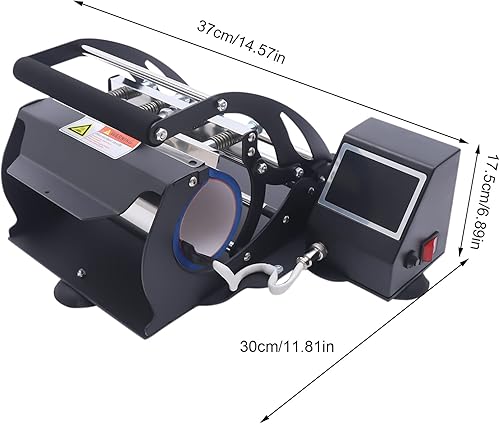 Miniatura 7 de Máquina de prensa de calor de vaso de 110 V, LCD digital automática taza de café máquina de prensa de calor Máquina de transferencia de calefacción
