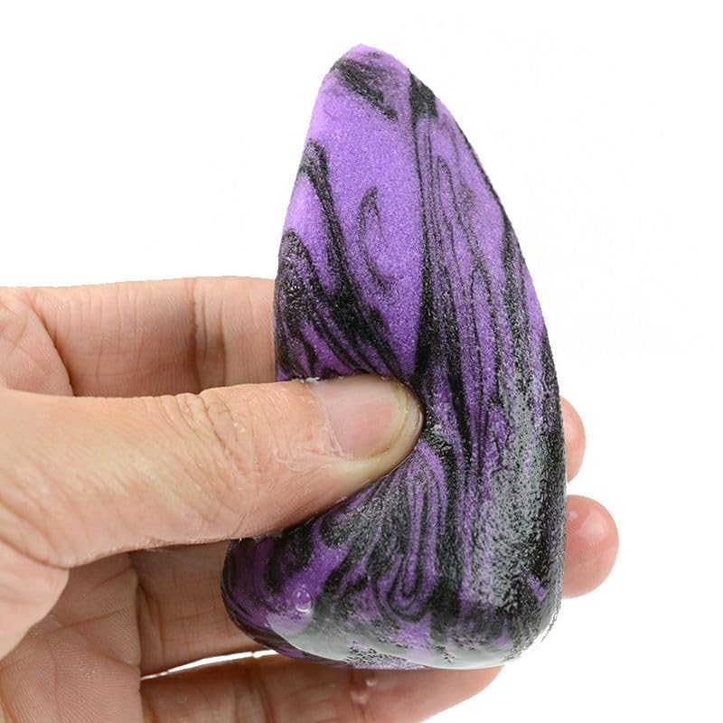 Image of 1 Pcs Makeup Sponge With Latex Free Foam & Dual-Pointed Ends For Blending, Vegan & Cruelty-Free | for Foundation, Concealer, and Blending | Soft, Reusable Sponge Applicator Multicolored