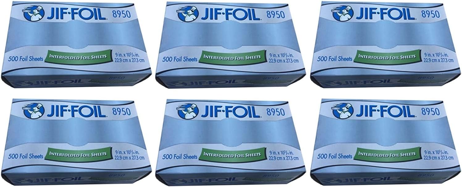 Jif-Foil Aluminum Foil Sheets 9" x 10-3/4" 3,000 Sheets