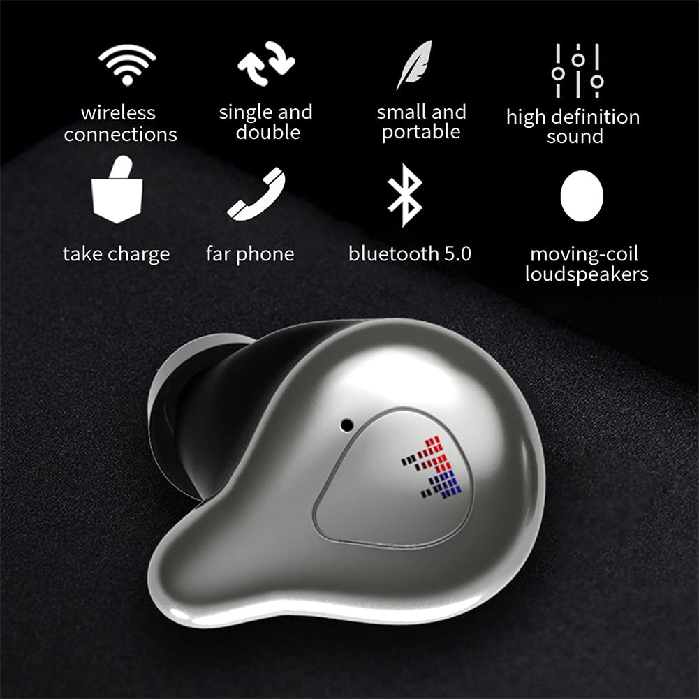 Vero Auricolari Wireless, Cuffie Bluetooth in Auricolari in Esecuzione dell'orecchio con Rumore Che annulla Il Microfono, per Lavoro, Ufficio Domestico