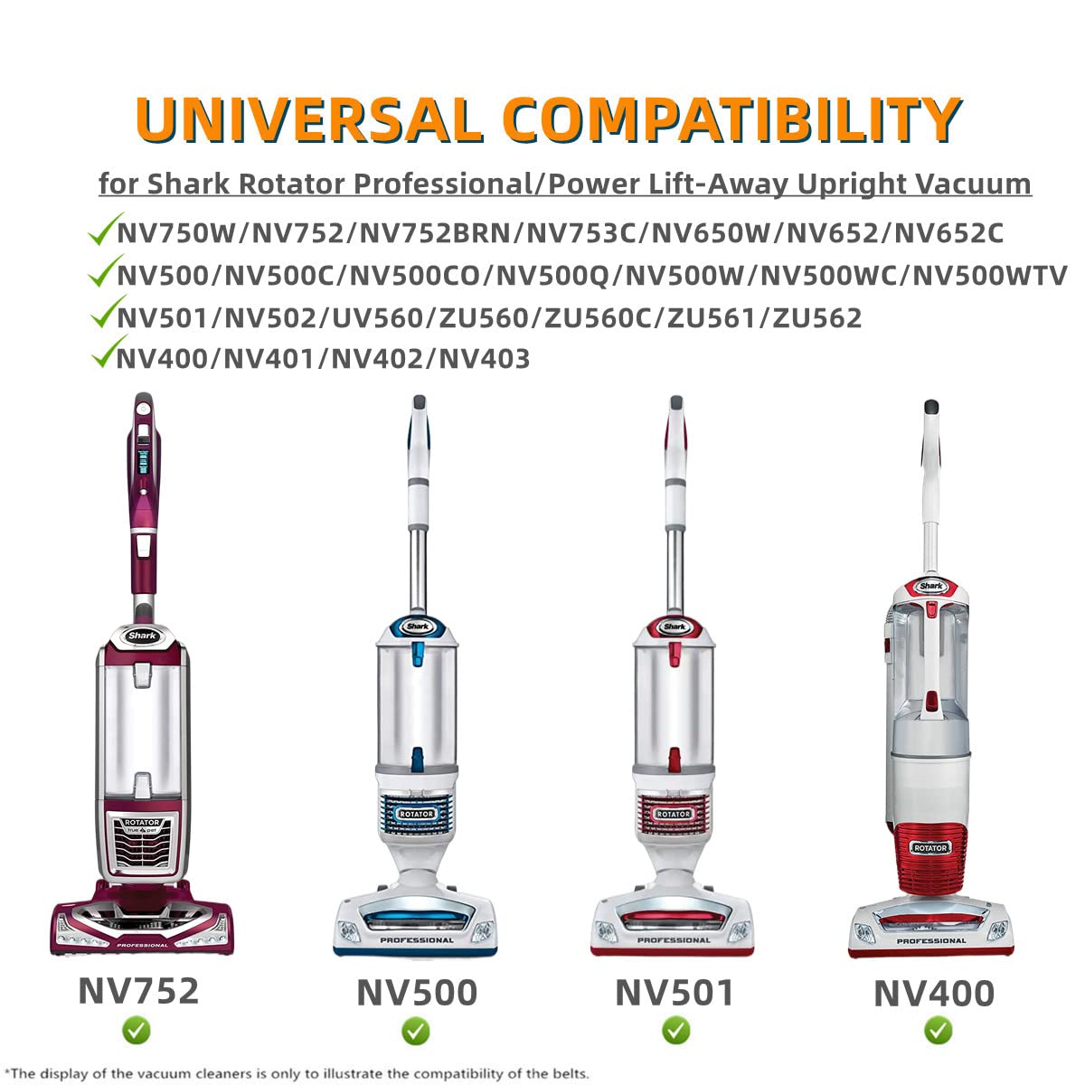 Shark Professional vacuum belt damage signs