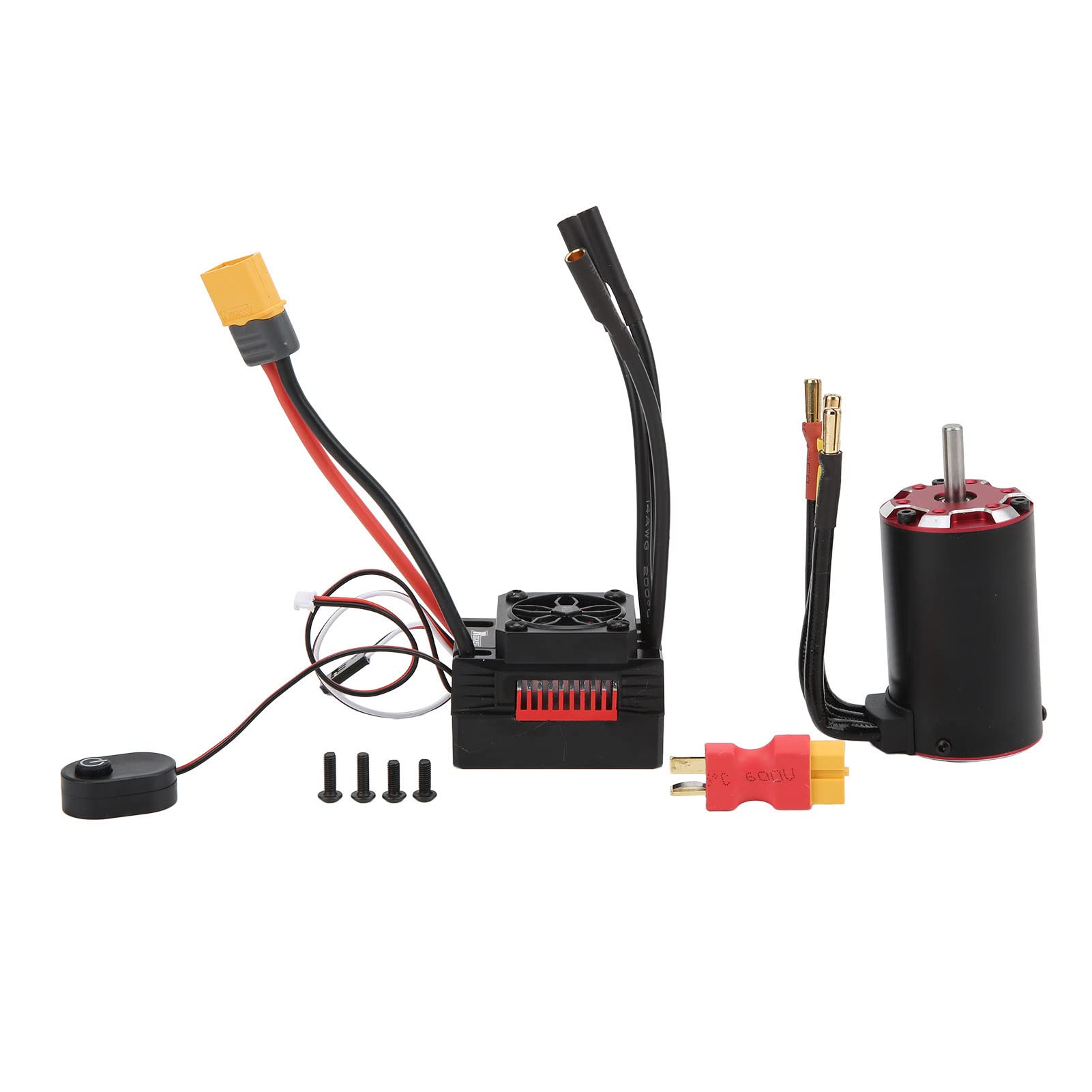 3650-5600 KV bezszczotkowy silnik naddźwiękowy 60 A ESC zestaw z czujnikiem temperatury do samochodu 1/10 RC