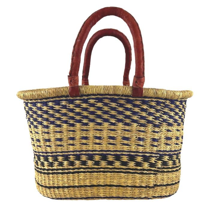 Bolga Korb Afrika - Das Original aus Ghana - Bunt - Fair Trade - Oval -...