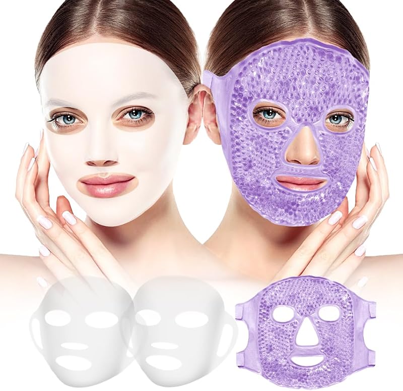 Máscara facial de gel my novel things e 2 capas de silicone para máscara facial
