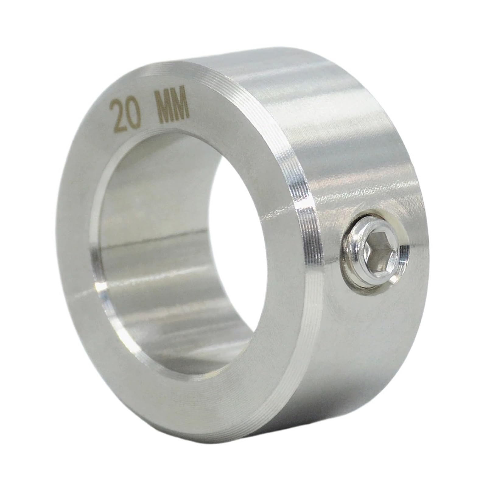 SCA - Collarines de Eje de Acero Inoxidable Elementos de sujeción Anillo de retención Manguito de Eje Abrazadera de Garganta Anillo de Empuje Anillo de Tope Fijo(SCA-D45-E70-B18)