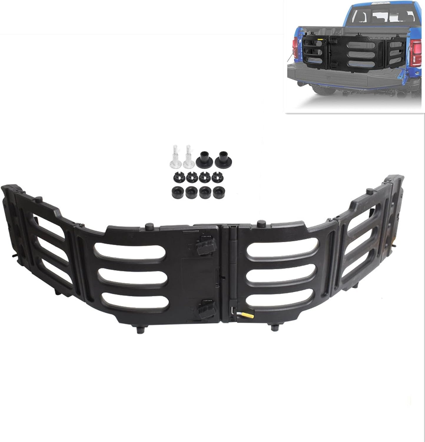 labwork Black Stowable Bed Extension Kit Replacement for 2015-2020 F-150 FL3Z99286A40C