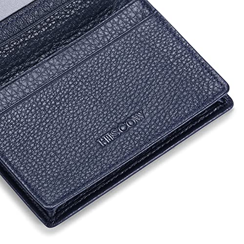 Image of HISCOW Business Card Holder with Large Compartment - Full Grain Leather