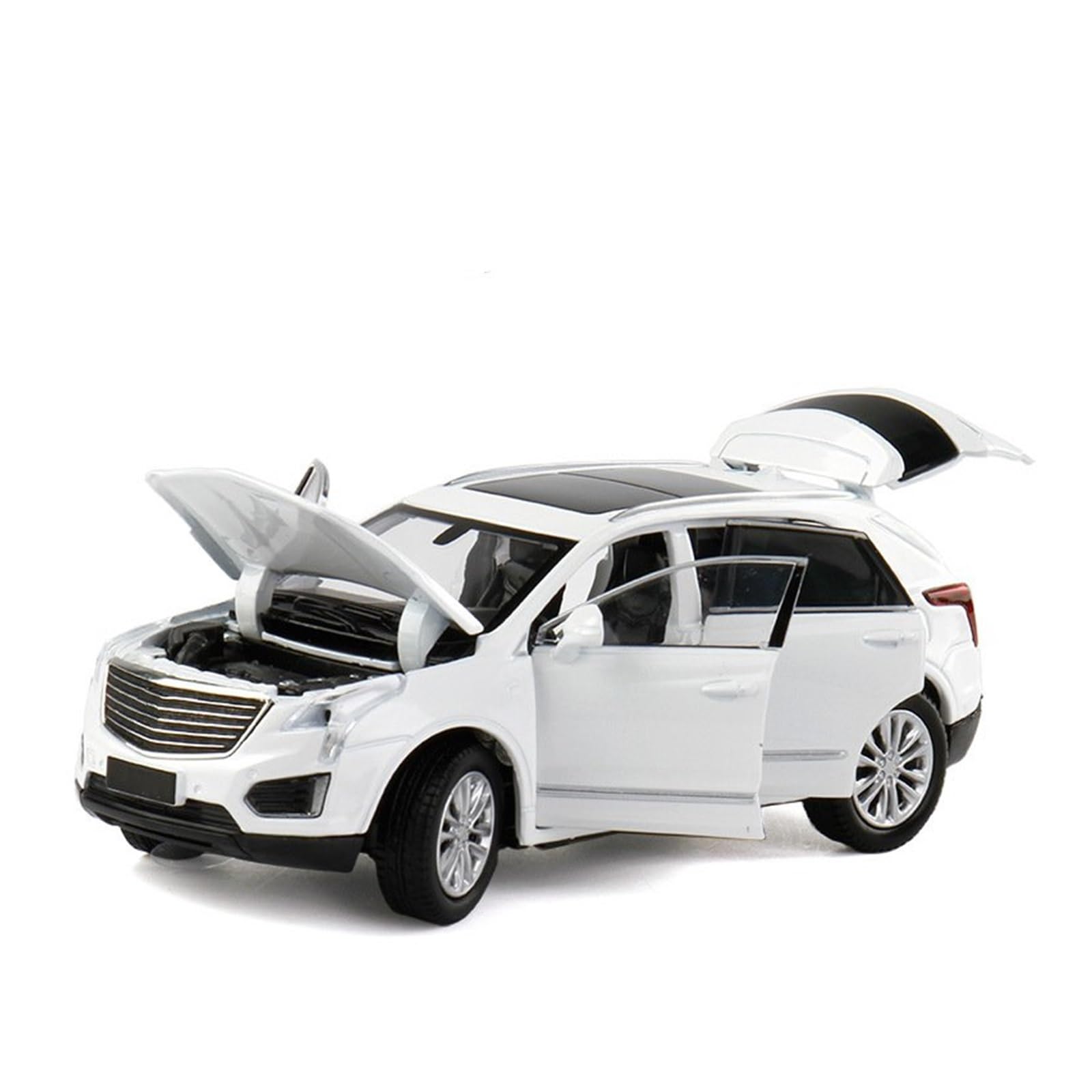 ONAIC Diecast Modello 1:32 Per Cadillac XT5 Modellino Auto In Lega Metallica Pressofusa Modellino Auto Da Collezione(bianco)
