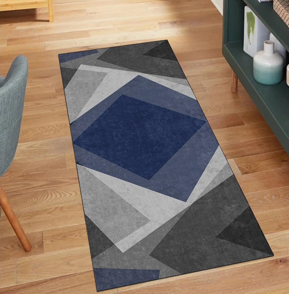 Alfombra larga patchwork para transformar el pasillo y la cocina moderna