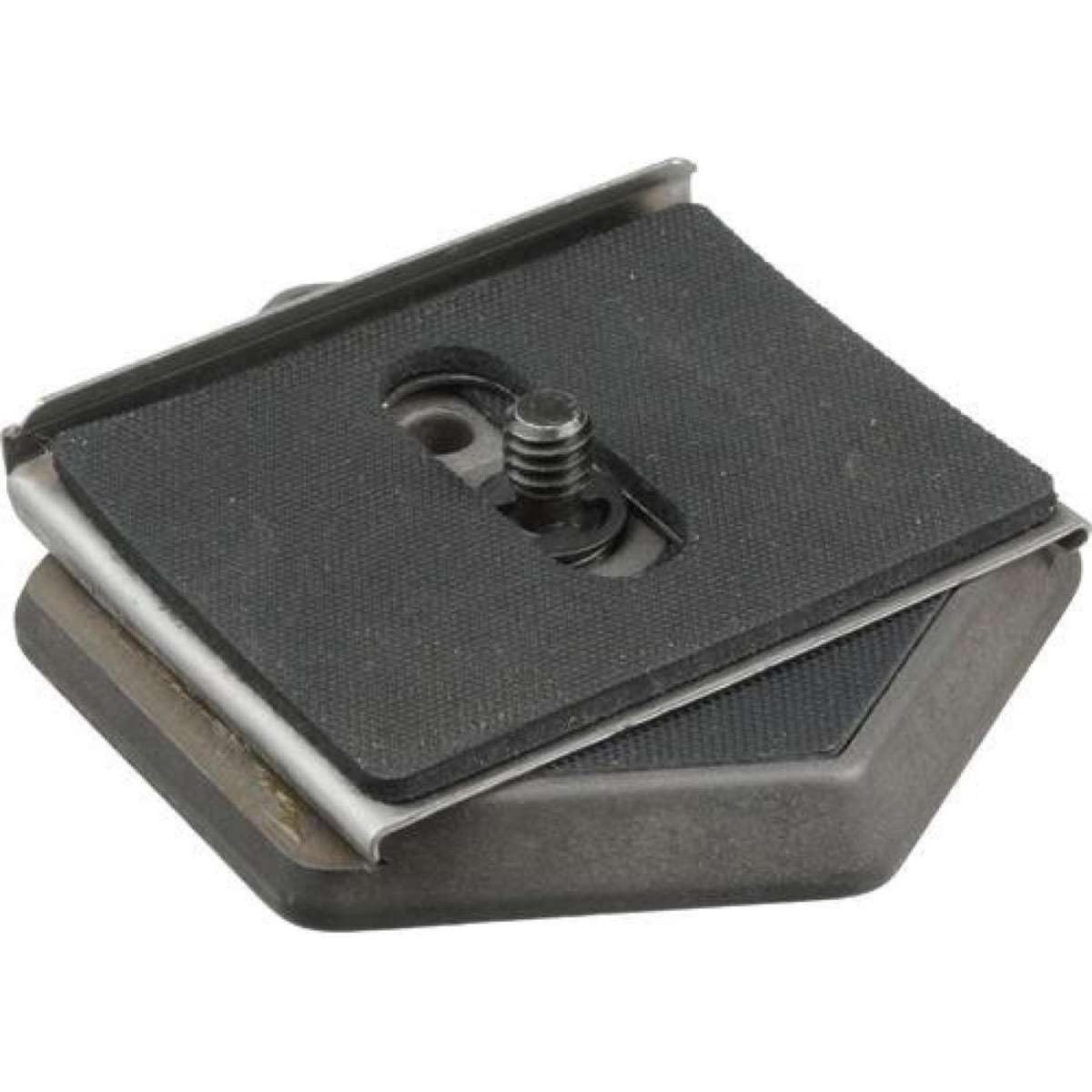 Manfrotto 030ARCH-14 Piastra Esagonale per Testa con Attaco da 1/4" e Allineamento a 90°, in Alluminio, Nero