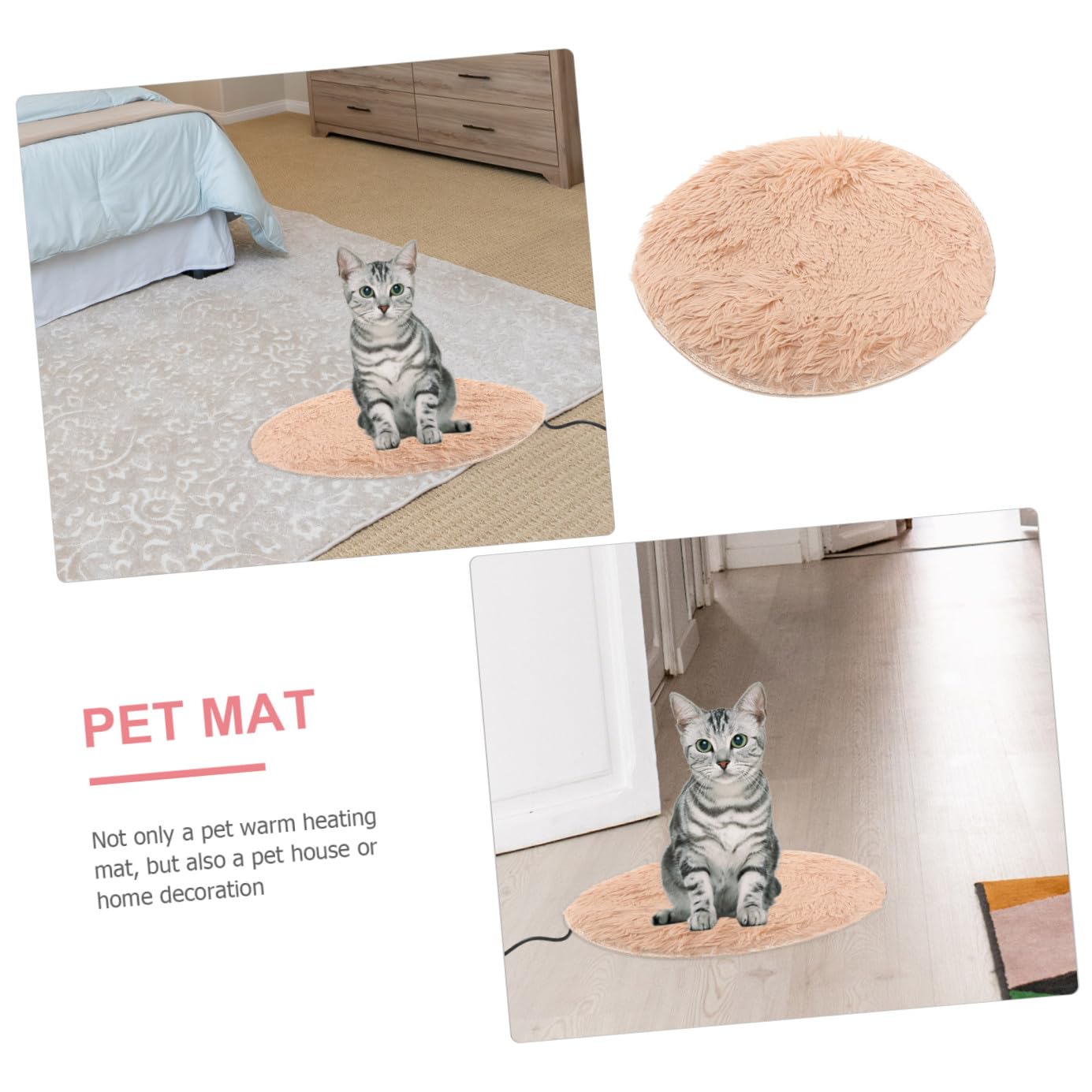 Mipcase 3stücke USB Heizkissen Für Katzen Und Hunde Temperaturregulierend Weiche Und Bequeme Wärmematte Für Ältere Und Kranke Haustiere Leicht Zu Reinigen