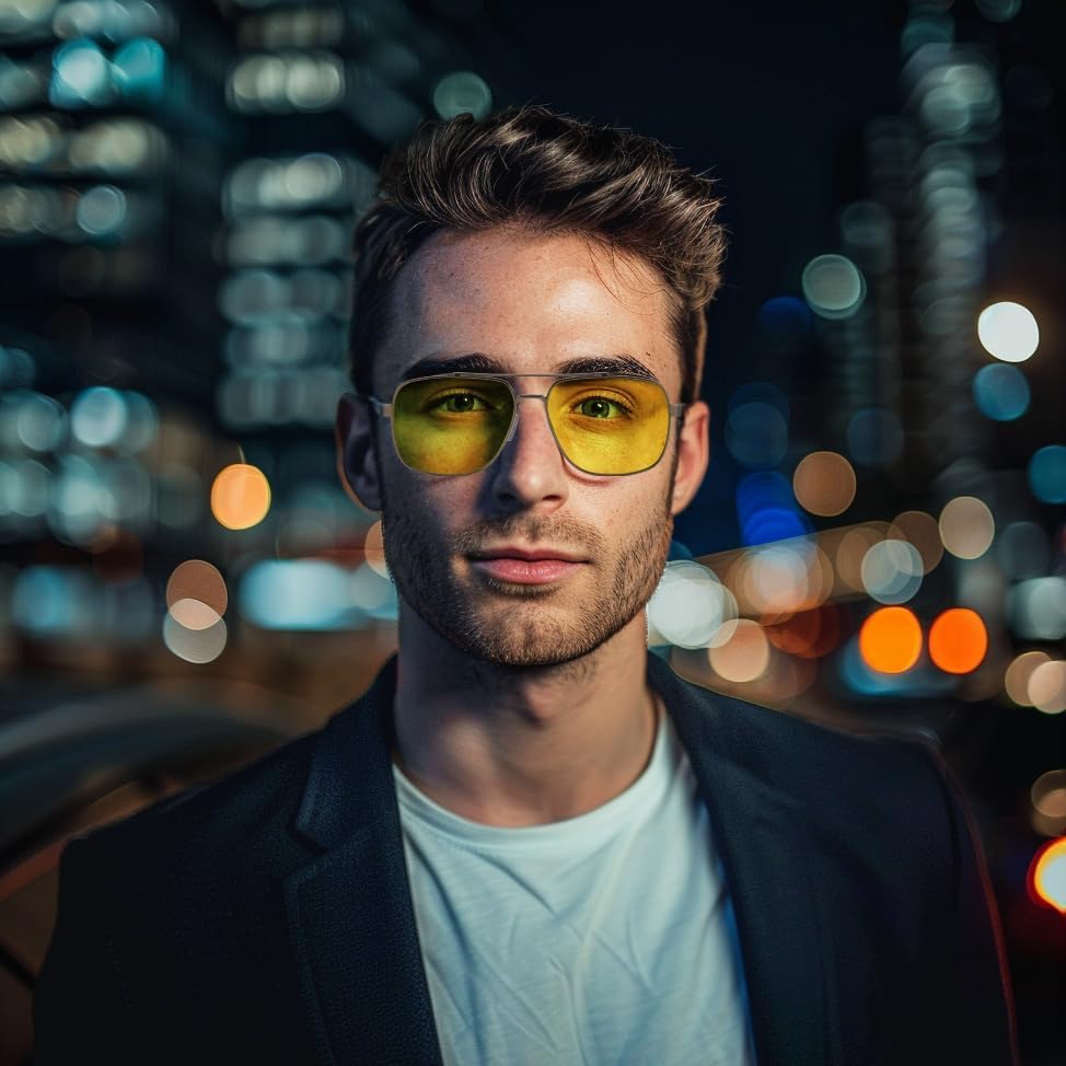 FEISEDY Polarized Aviator Photochromic Sunglasses Men Women for Day and Night Driving Metal Frame B0172 - Image 3