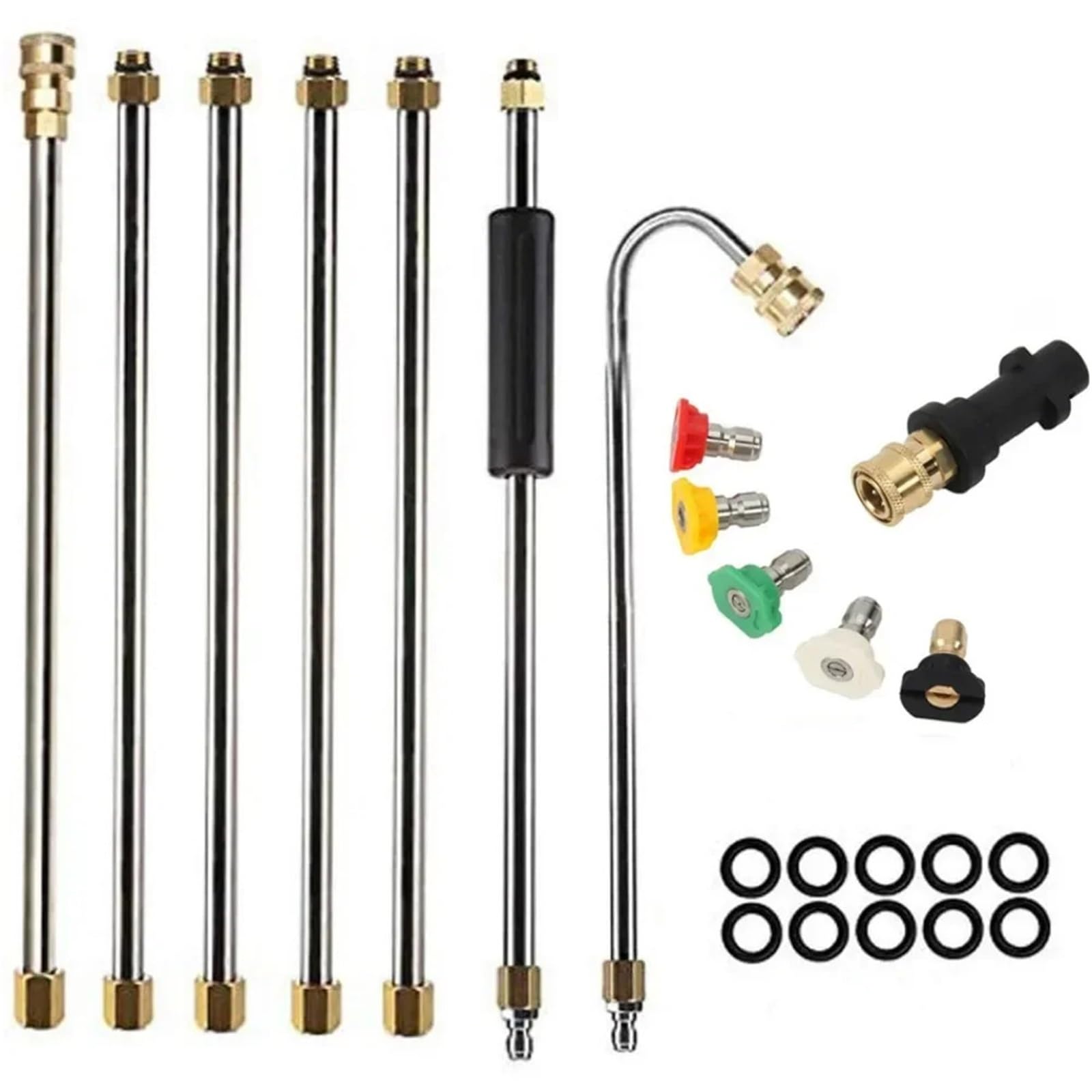 Boquilla extensora de Alta presión for Limpiador Techo K2 - K7, extensión Espuma for Lavado, Juego Lanza, Accesorios for automóvil Adecuado para Jardines y azoteas(The Set)