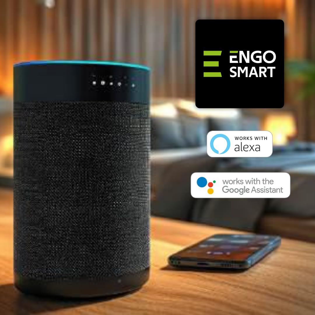 ENGO E-ONE Bezprzewodowy inteligentny termostat, programowalny kontroler WiFi, ZigBee 3.0, ogrzewanie podłogowe, kompatybilny z Alexa, TUYA Smartlife Control pompa ciepła do kotła (czarny EONE-BATB)