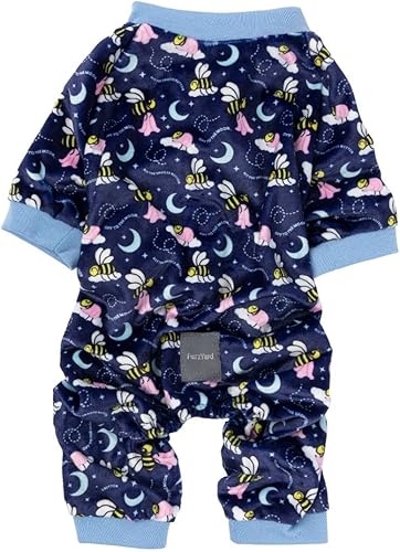 Fuzzyard Off to the Moon - Pijama de abejas durmientes para perros (talla 1), multicolor, Multi colorido