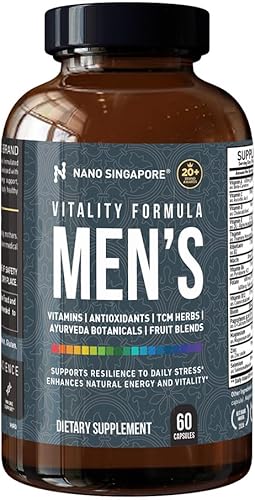 Miniatura 5 de Nano Singapore Vitality Formula - Multivitamínico diario para hombres, 2.5 veces más vitamina A C E, antioxidante, multivitaminas para hombre que