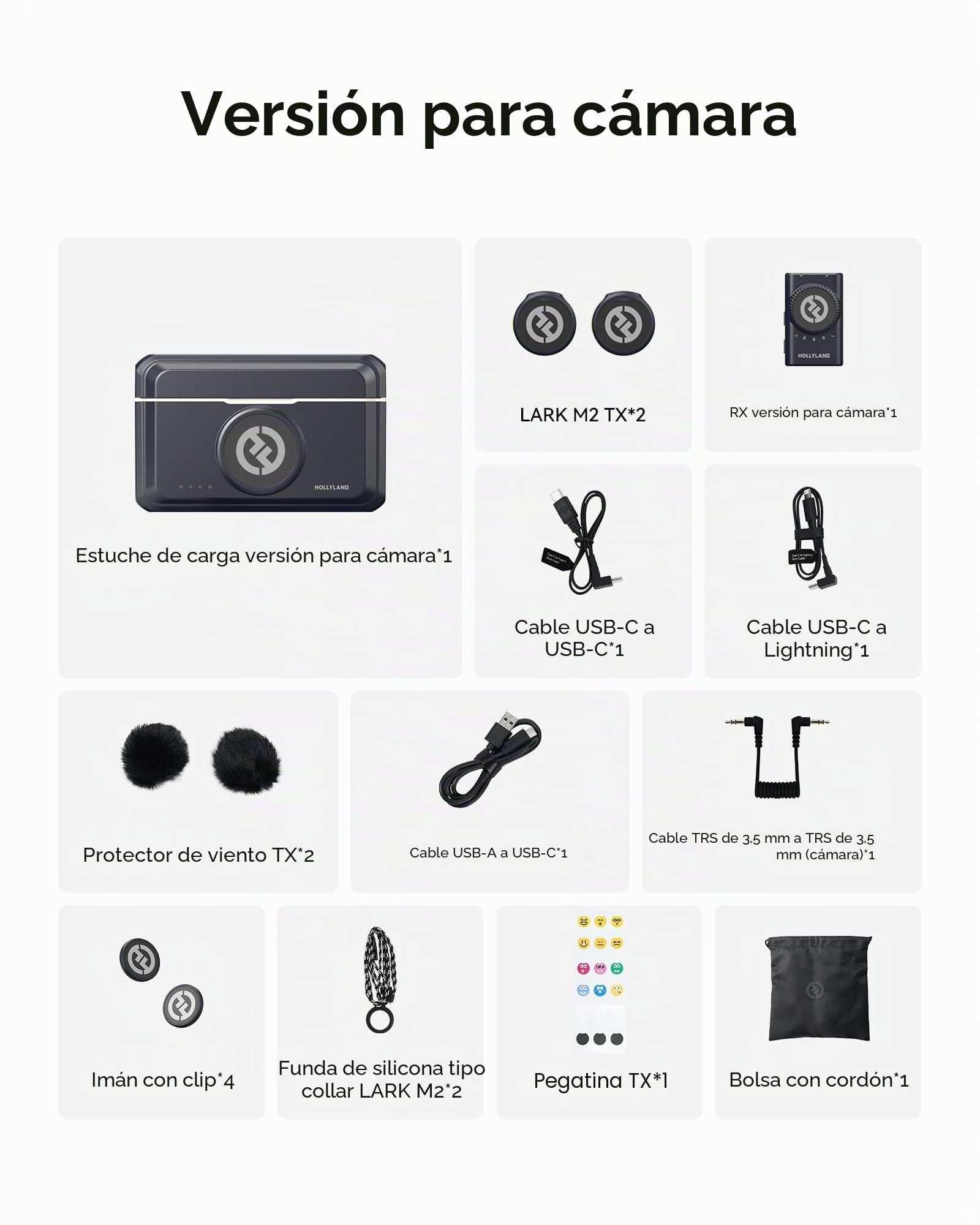 Hollyland Lark M2 Microphone Lavalier pour DSLR Caméra