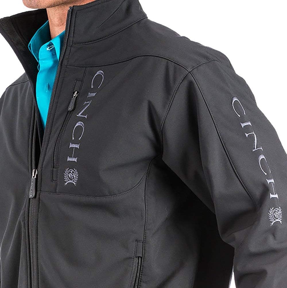 Cinch Men's Softshell Bonded Jacket Black Small - Image 3