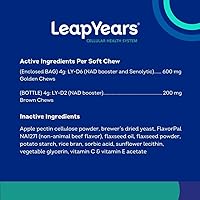 Vista 6 de Leap Years Suplemento masticable suave para perros – Apoya el envejecimiento saludable, la cognición y la vitalidad; formulado por veterinarios