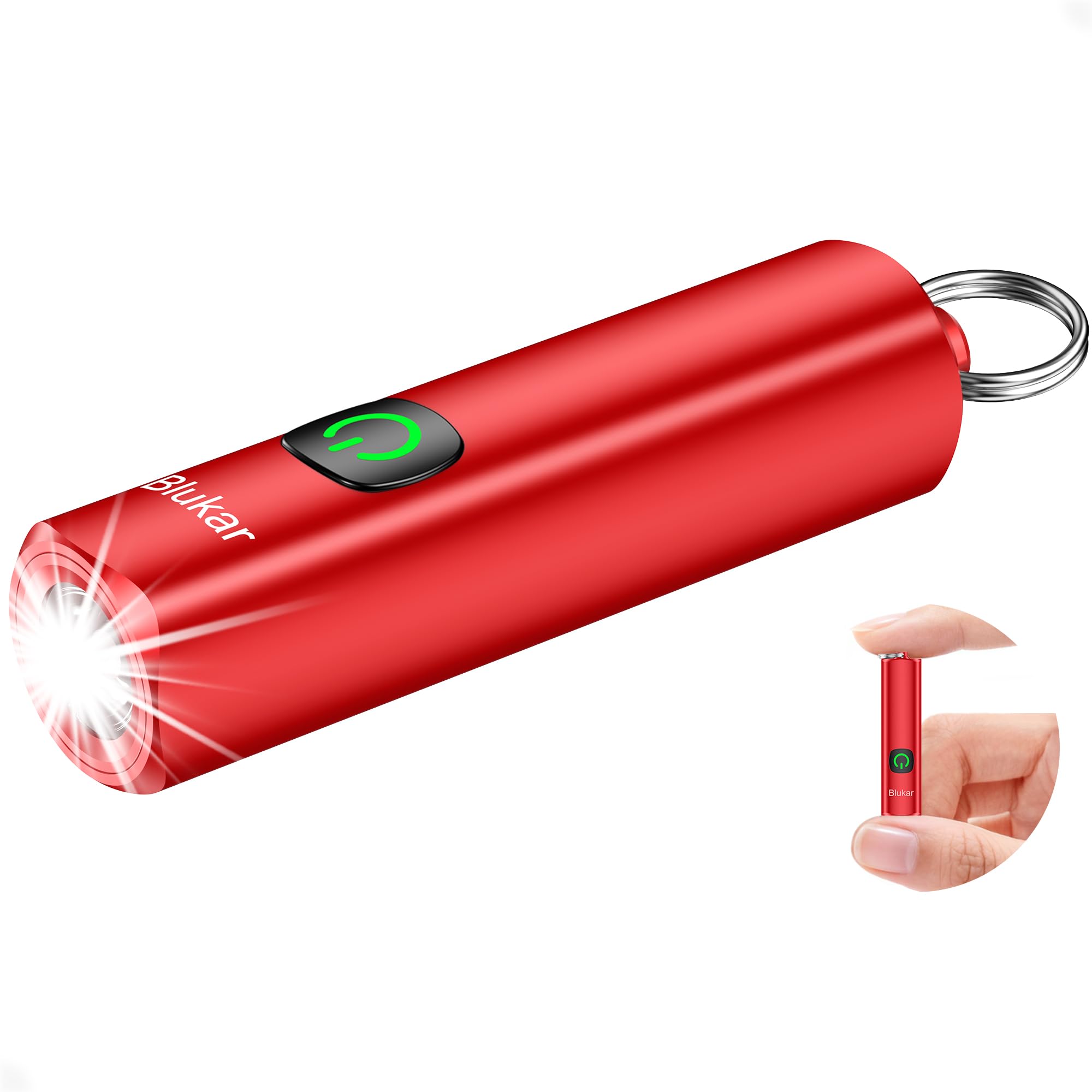 Blukar Torcia LED Ricaricabile USB-C, 2 Temperature Colore E 10 Modalità, Zoom, Impermeabile IPX6, 1800 MAh - 2