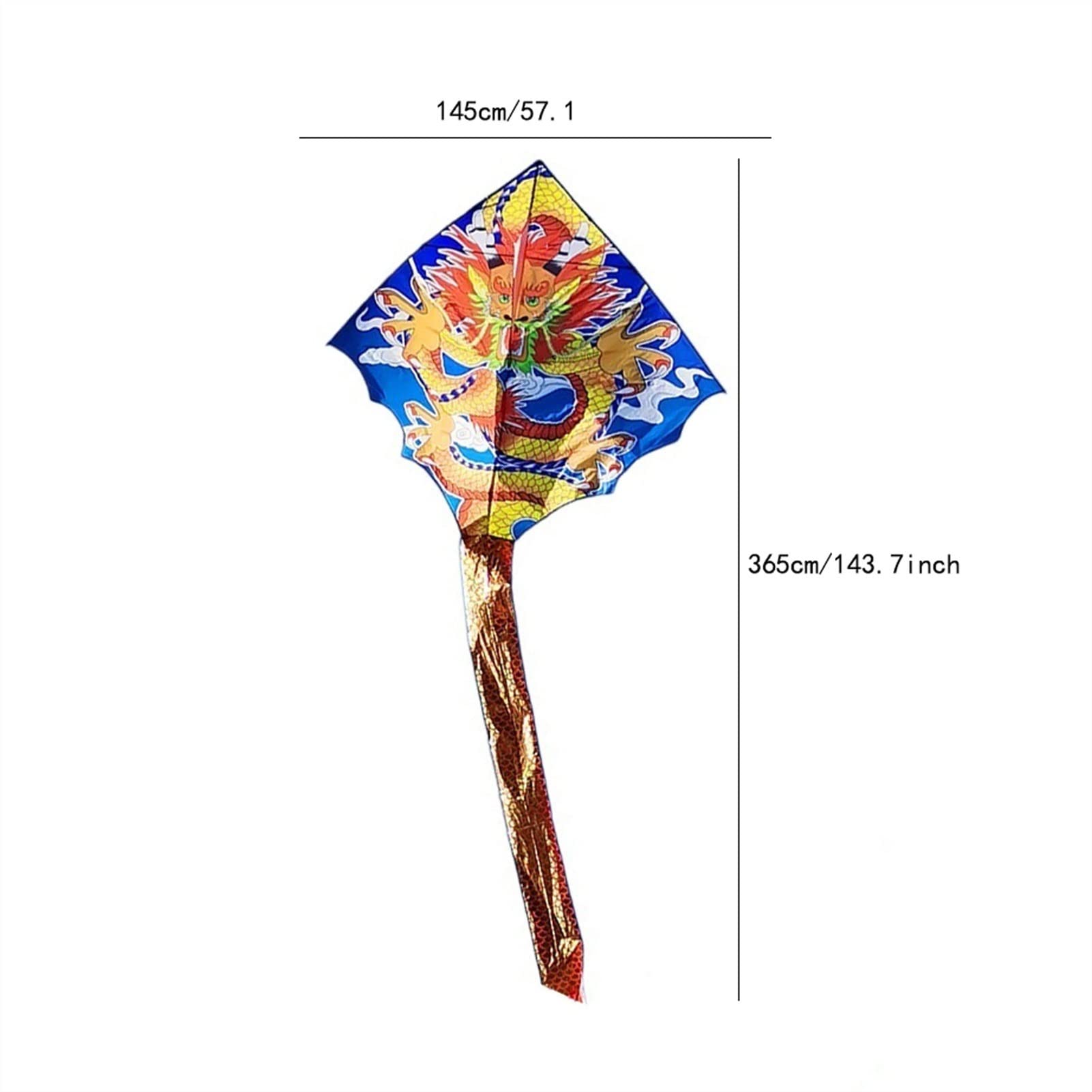 Cometa para niños, juego de cometa china de dragón, cometa para adultos y niños, cometa fácil de volar, cometa de cola larga con línea de cometa colorida de 400 m