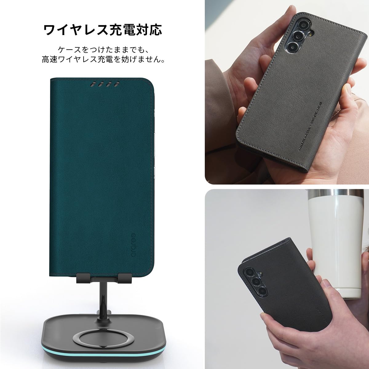 Amazon.co.jp: araree Galaxy S26 手帳型ケース Mustang Diary