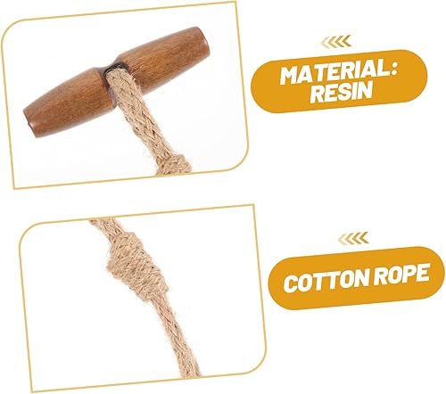 Miniatura 8 de EXCEART 10 pares de ropa retro decoración ropa botón coser botones ropa retro botones de ropa cierre de abrigo hebilla de madera decorar botones de