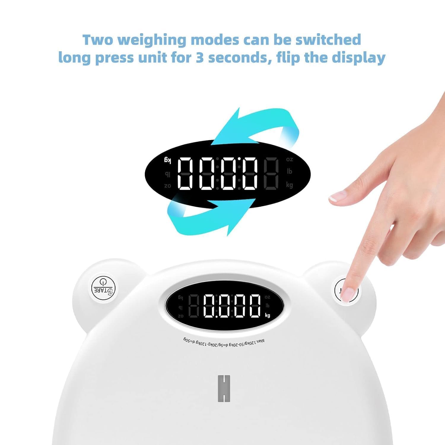 SNBLK Digital Baby Scales, Multi-Function Scale for Infant, Toddler & Pet