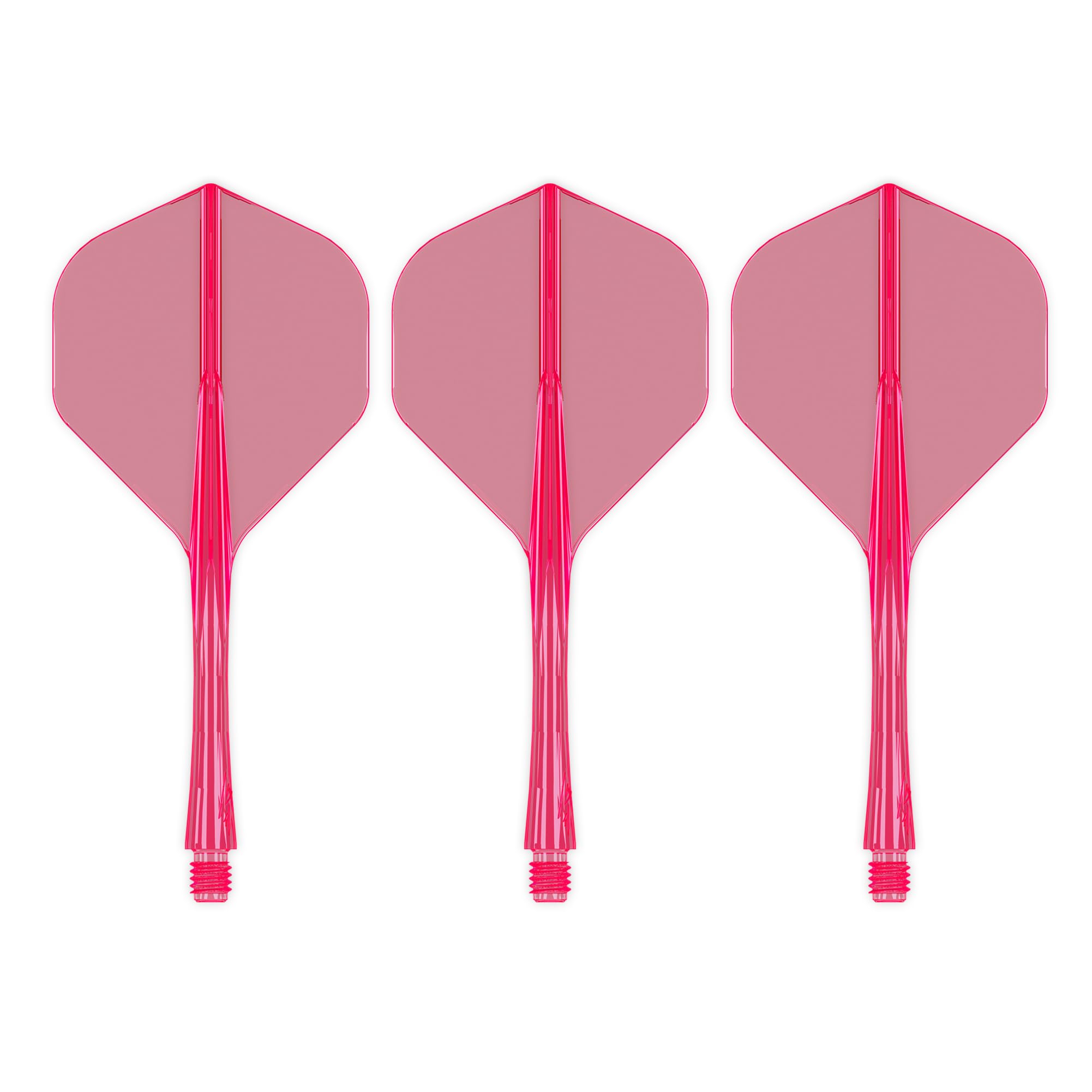 Caliburn | SUP Moulded Dart Flight And Shaft System | Multiple Styles | Multiple Colours. (No2 - Medium, Neon Pink)