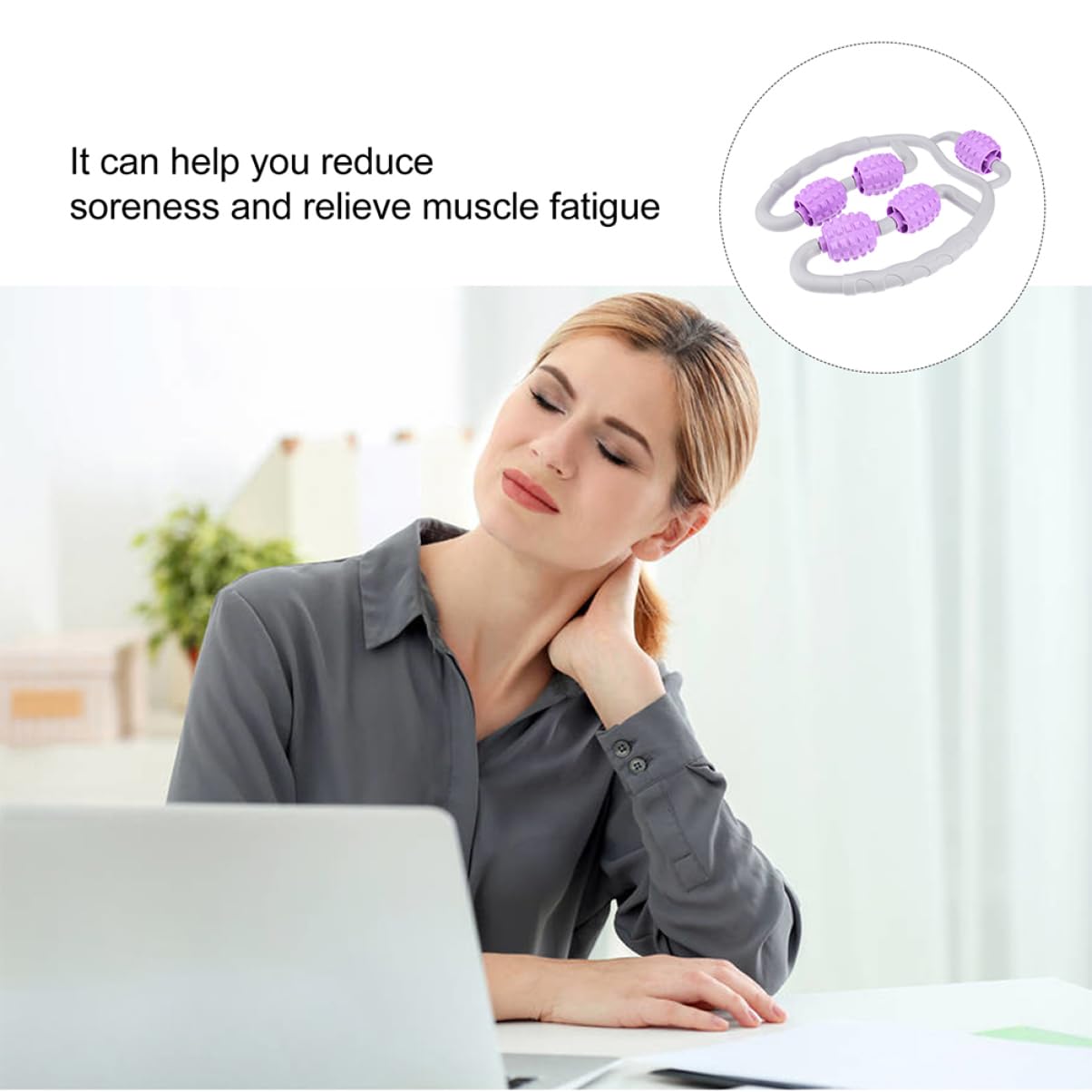Massaggiatore per Gambe Rullo Professionale 2 Pezzi Abs | Uso Domestico e Dopo Esercizio, Massaggio Rilassante Delicato, Supporto al Movimento e Circolazione