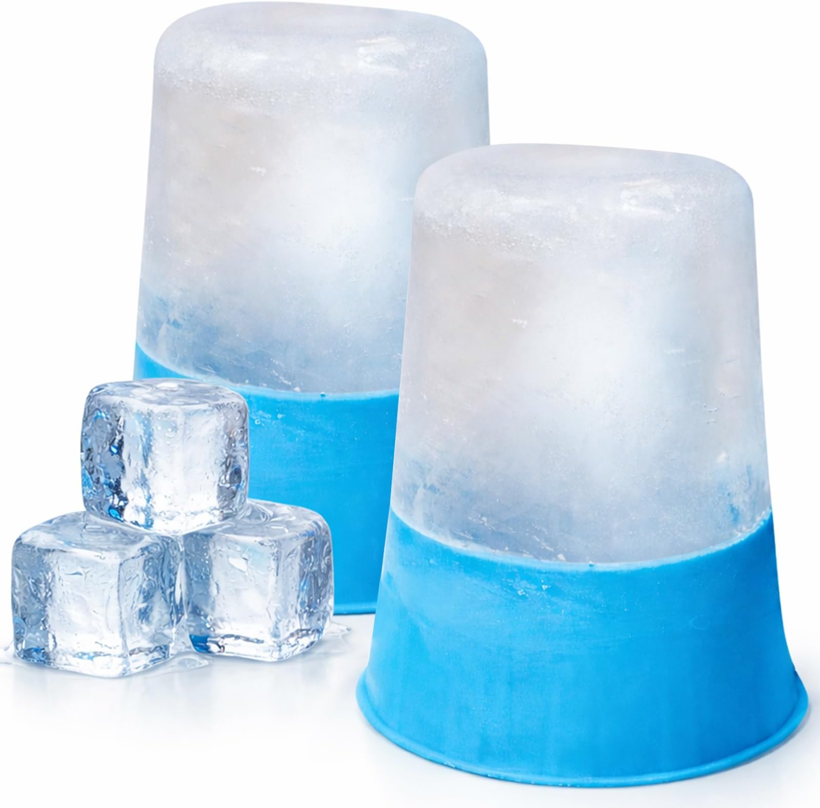 Arctic Flex Ice Roller for Face, Eyes & Neck (2 Pack) - Facial Ice Cube Roller Massager for Skin Care, Eye Bags, Migraine Pain - Reusable Silicone Ice Mold Tool Reduces Puffiness & Enhances Beauty